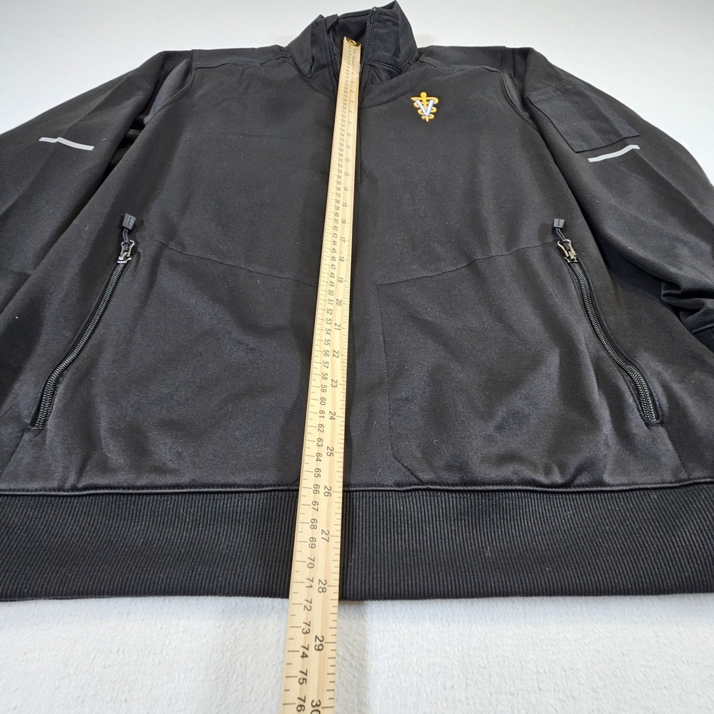 Carhartt Jacket Mens Large Black Veterinarian Logo Rugged Scrub Half Zip‎ - Picture 13 of 14